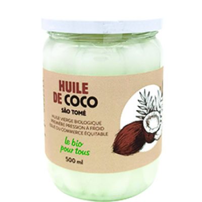 Huile Coco Vierge 500 Ml De Sao Tomé Et Principe